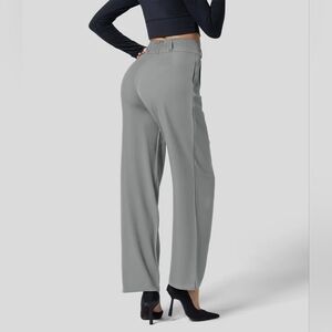 NWT HALARA High Waisted Straight Leg Work Pants in Griffin